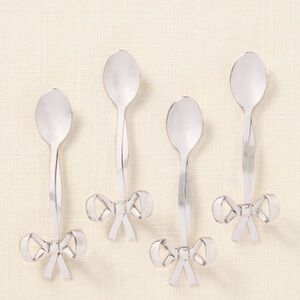 Benedita Stainless Steel Bow Teaspoons,
Set of 4